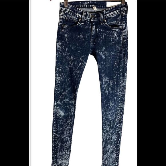 rag & bone The Skinny Acid Wash Jeans 25 - Picture 13 of 14
